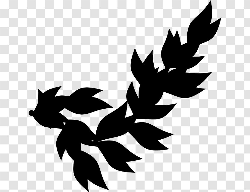 Clip Art Flower Silhouette Leaf Line - Tree - Photography Transparent PNG