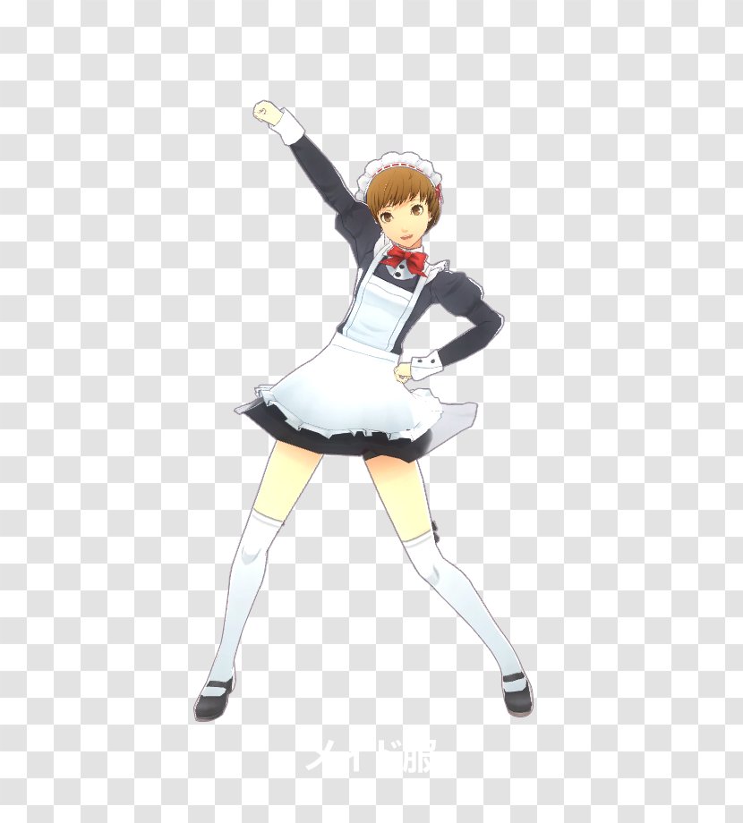 Shin Megami Tensei: Persona 4 4: Dancing All Night Chie Satonaka Naoto Shirogane Maid - Costume Transparent PNG