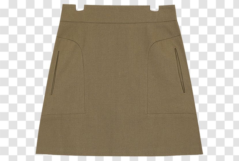 Khaki Skirt - Short Transparent PNG