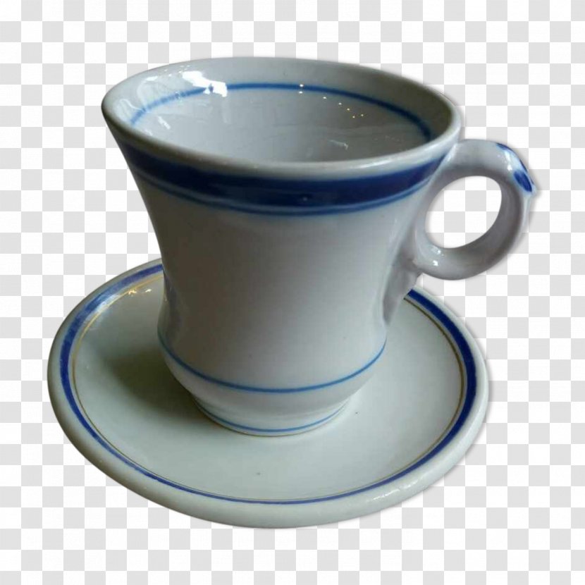 Coffee Cup Saucer Mug Tableware - Blue Transparent PNG