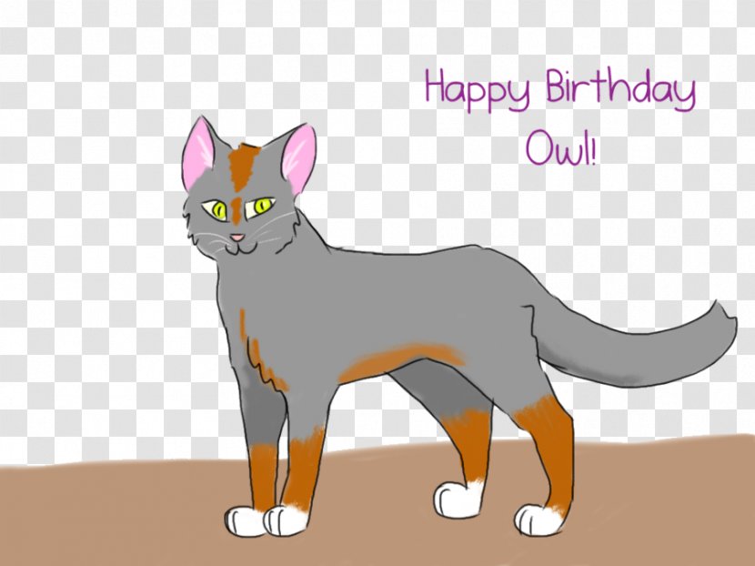Whiskers Domestic Short-haired Cat Dog Cartoon - Character - Owl Birthday Transparent PNG