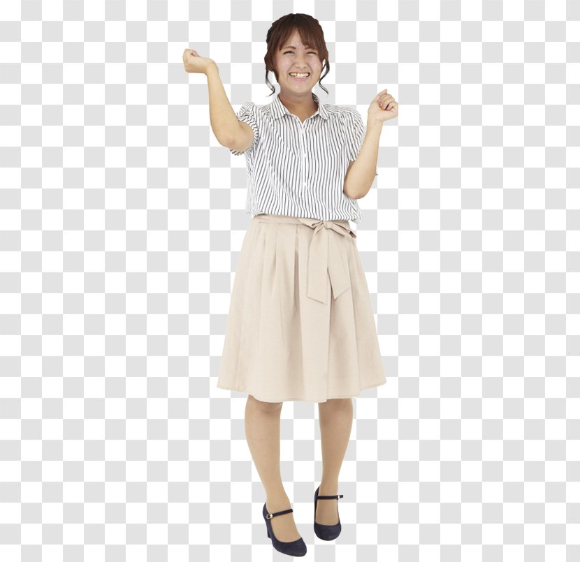 Waist Dress Sleeve Skirt Shirt - Flower - Staff Member Transparent PNG
