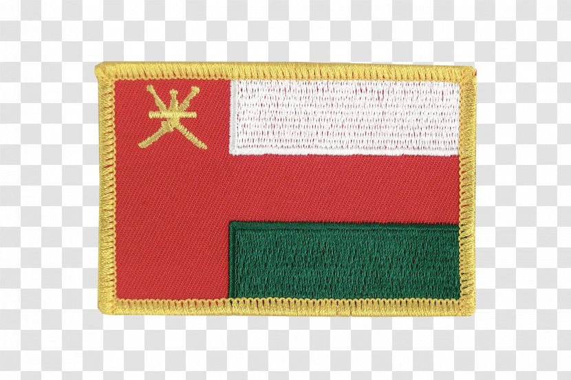 Flag Patch Embroidered Oman Rectangle Transparent PNG