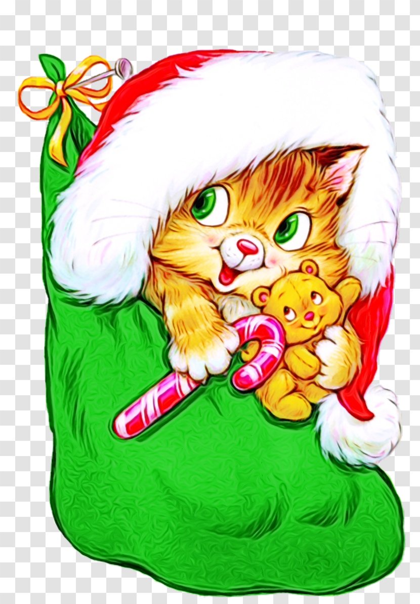 Christmas Stocking Cartoon - Wet Ink - Eve Interior Design Transparent PNG