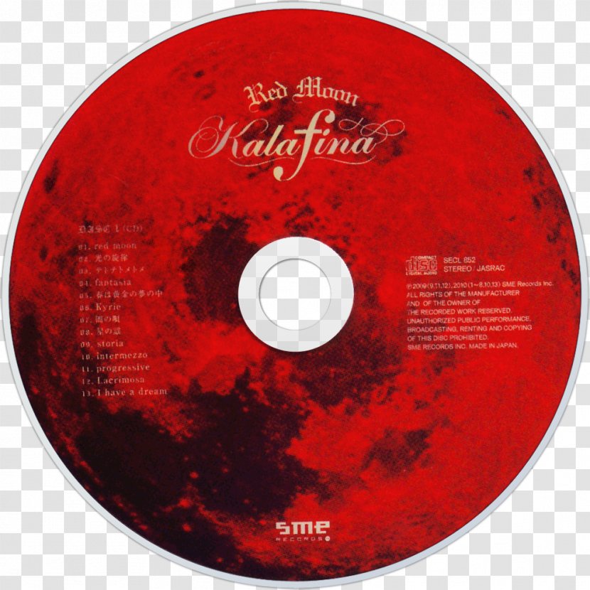 Compact Disc Kalafina - Collecting - Special European Edition 2012 Oblivious AlbumRed Moon Transparent PNG