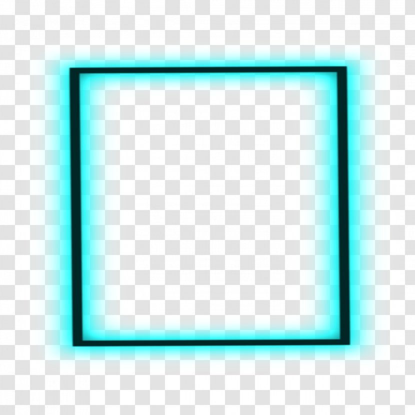 Background Blue Frame - Aqua - Picture Rectangle Transparent PNG