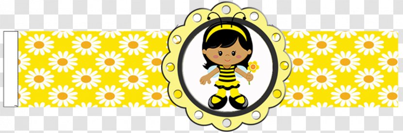 Honey Bee Printing Party Label - Pollinator Transparent PNG