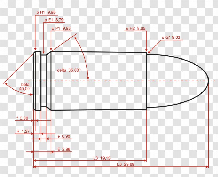 9×19mm Parabellum Cartridge Luger Pistol Bullet 9×23mm Winchester - 9 Mm Caliber - Ammunition Transparent PNG