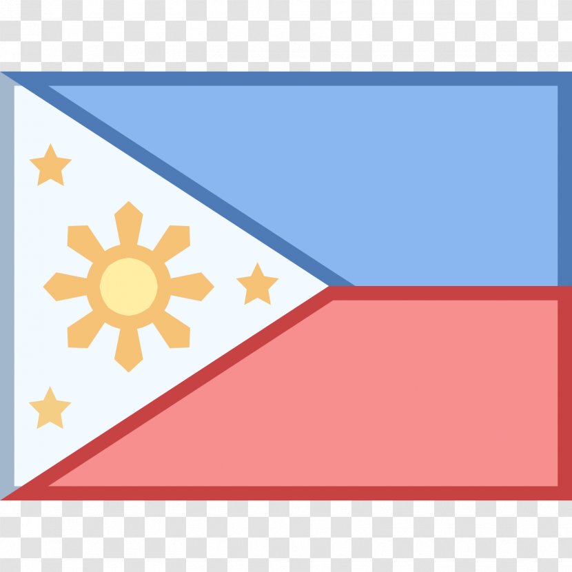 Flag Of The Philippines Drawing - Color - Jail Bars Transparent PNG