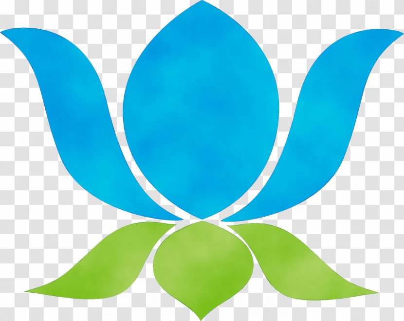 Turquoise Aqua Green Leaf Clip Art - Symbol - Plant Symmetry Transparent PNG