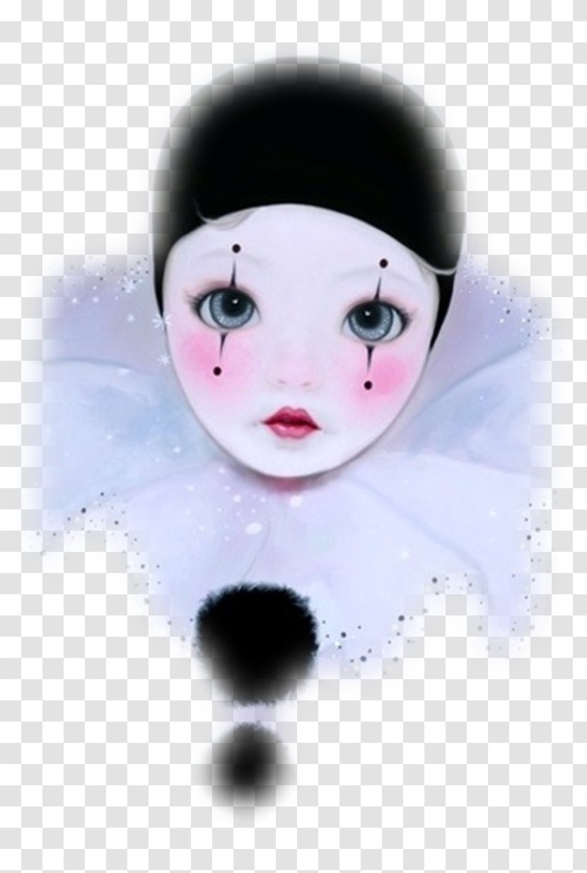 Pierrot Desktop Wallpaper Cheek - Watercolor - Glamor Transparent PNG