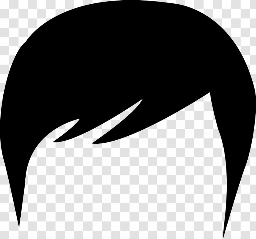 Hair Silhouette Clip Art - Male - Black Transparent PNG