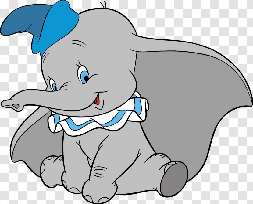 Dumbo Cartoon Desktop Wallpaper Clip Art - Drawing Baby Elephant Transparent PNG