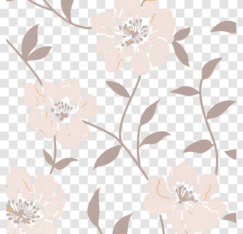 Duck Floral Design Homebase Distemper Wallpaper - Plant - Free Flower Cutout Transparent PNG