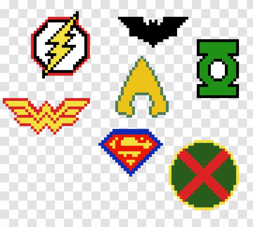 The Justice League Theme - Logos Pixel ArtPixel Logo Transparent PNG
