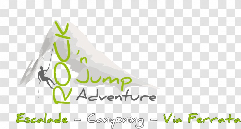 Logo Rock'n Jump Adventure Brand Slogan - Green - Via Ferrata Transparent PNG
