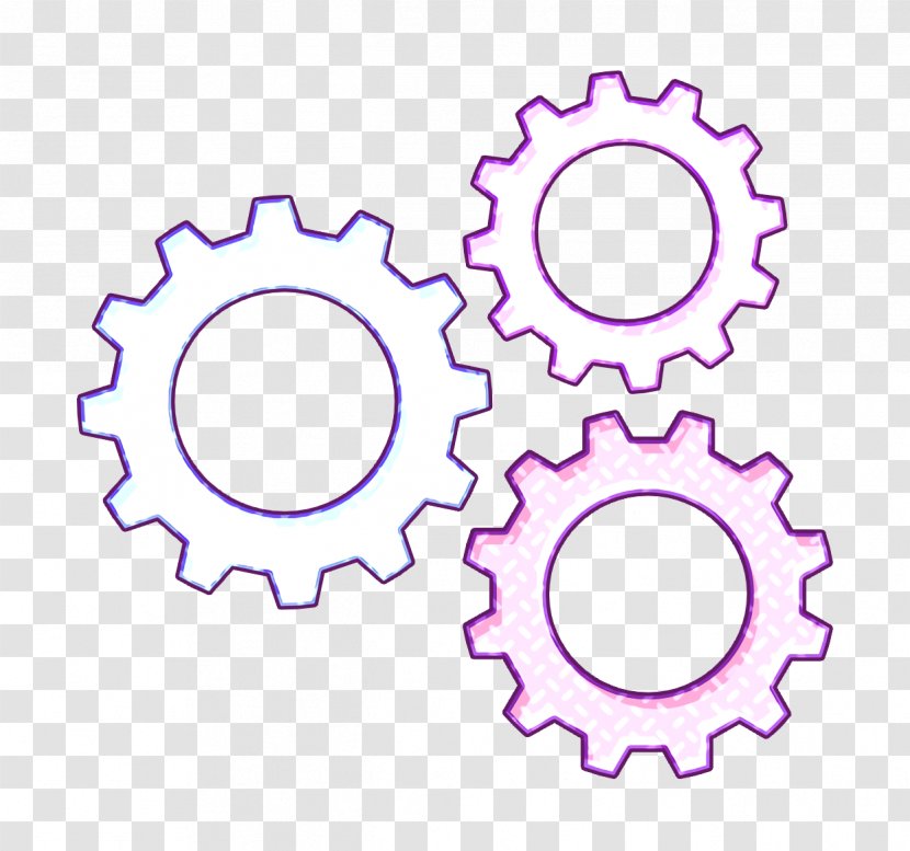 Basic Flat Icons Icon Settings Gear - Bicycle Drivetrain Part Transparent PNG