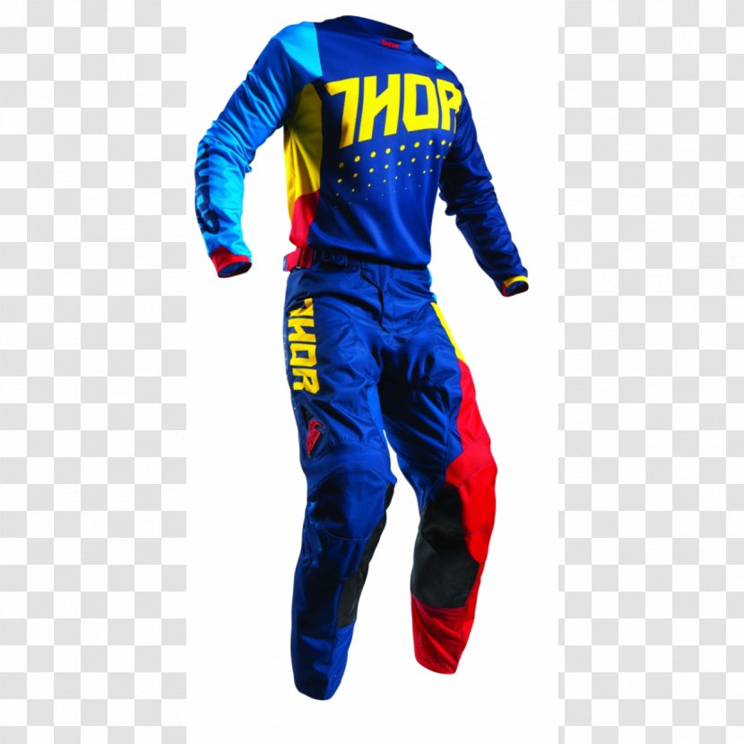 Thor Motorcycle T-shirt Motocross Jersey - Overall - Red Bull Transparent PNG