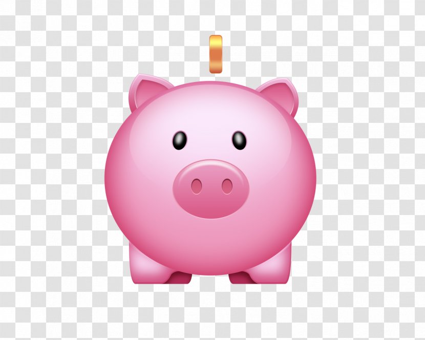 Piggy Bank Clip Art - Pig Like Mammal Transparent PNG