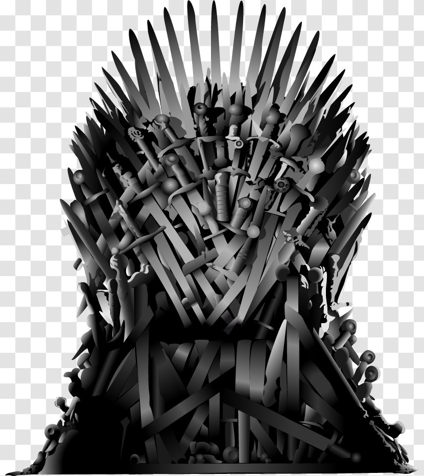 Daenerys Targaryen Iron Throne Jon Snow Robert Baratheon Jaime Lannister - Monochrome Photography Transparent PNG