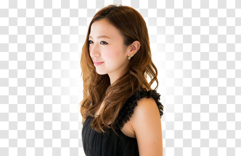 Kasumi Arimura Long Hair Coloring Layered Brown - Watercolor Transparent PNG