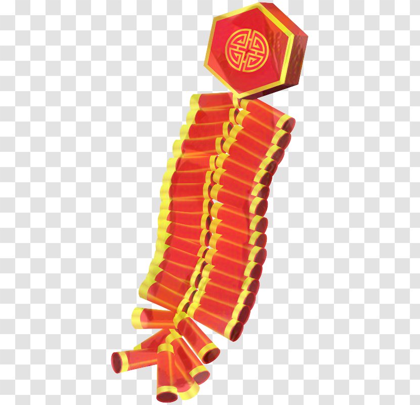 Christmas And New Year Background - China - Orange Cracker Transparent PNG