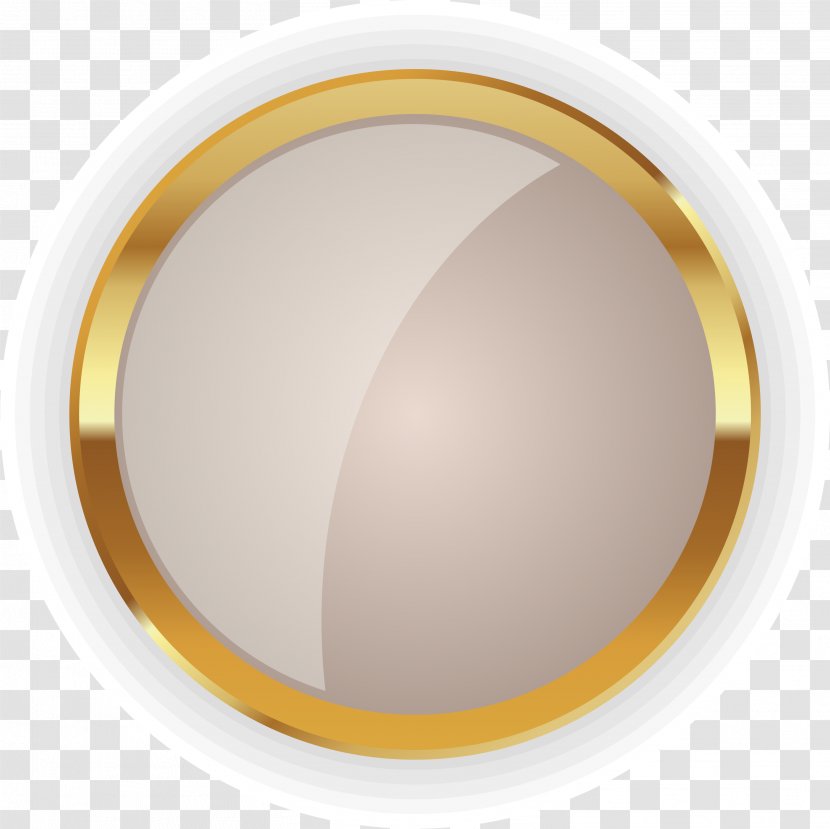 Circle Disk Gold - Product - Golden Badge Transparent PNG