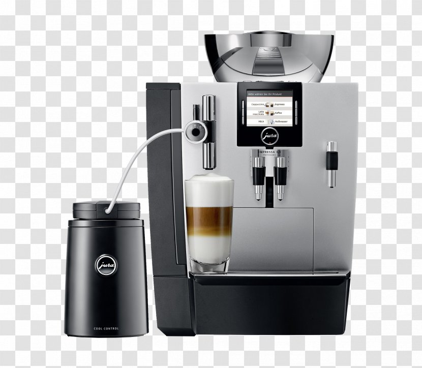 Espresso Coffee Cafe Latte Macchiato Jura IMPRESSA XJ9 Professional Transparent PNG