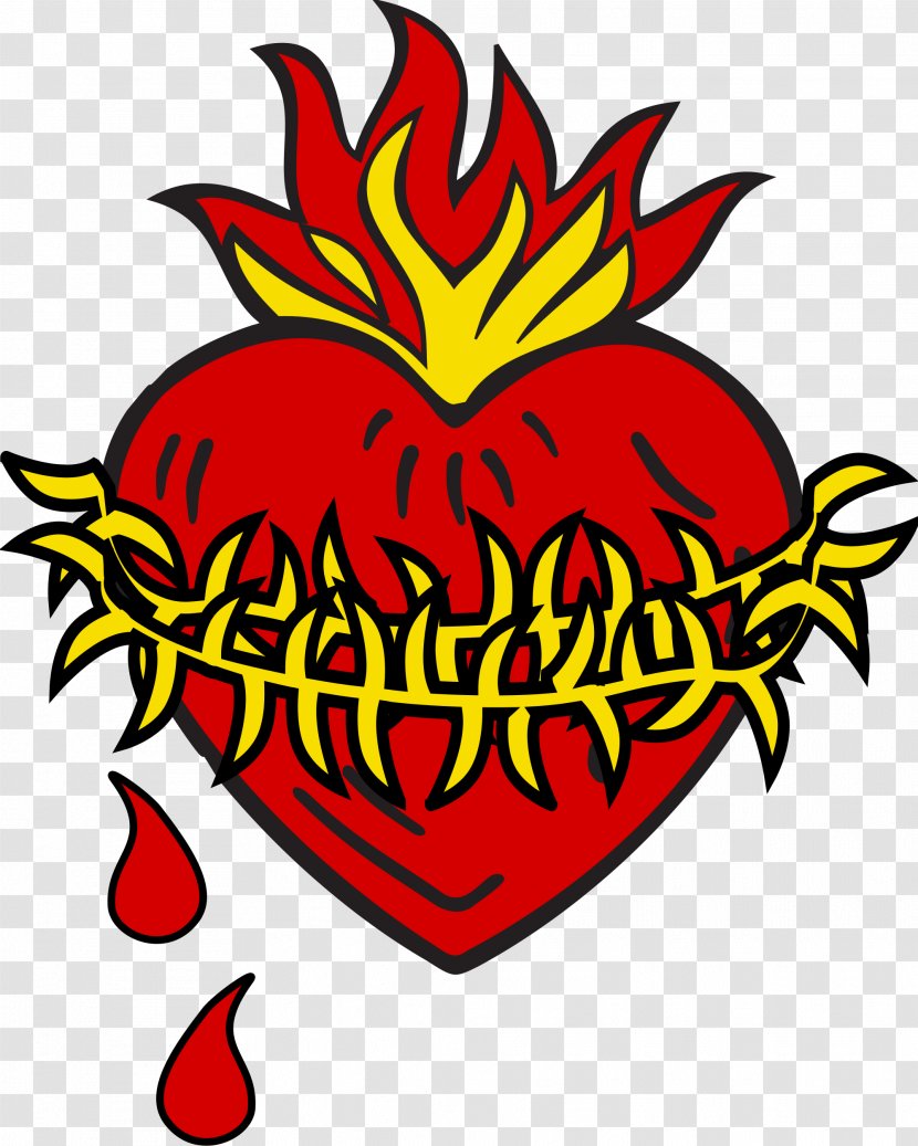 Sacred Heart Spain Symbol Love - Frame - Broken Transparent PNG