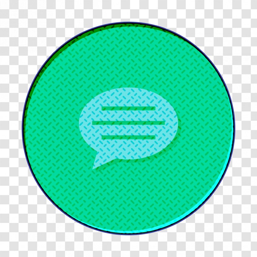 Bubble Icon Chat Comment - Symbol Aqua Transparent PNG