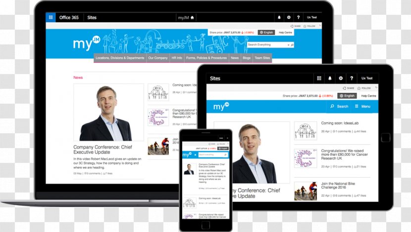 Intranet SharePoint Microsoft Office 365 Smartphone - Collaboration Transparent PNG