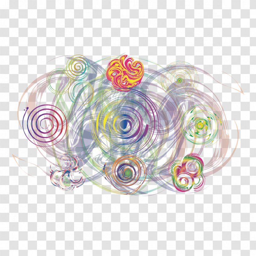 Spiral Circle Pattern - Creative Decorative Transparent PNG