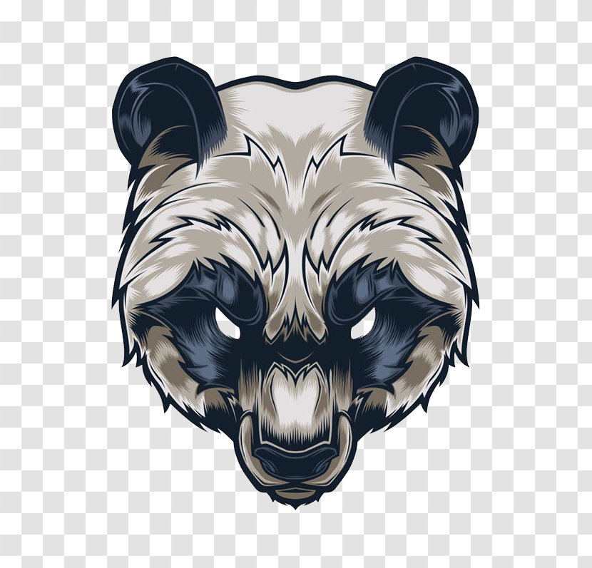 Giant Panda Bear Drawing Tattoo Illustration - White Creative Perspective Transparent PNG
