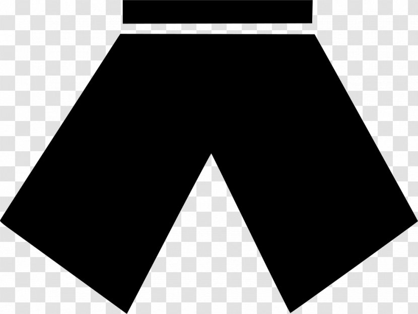 Logo Black & White - Shorts - M Angle Font LineSummer Model Border Transparent PNG