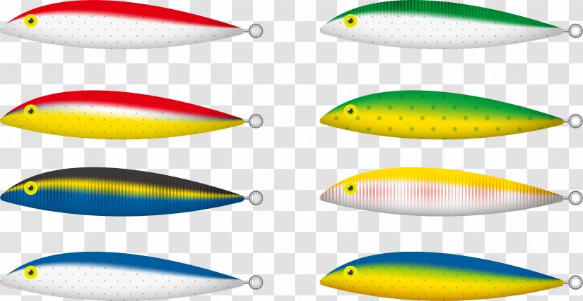 Spoon Lure Fishing - Painted Colorful Small Fish Deep Sea Transparent PNG
