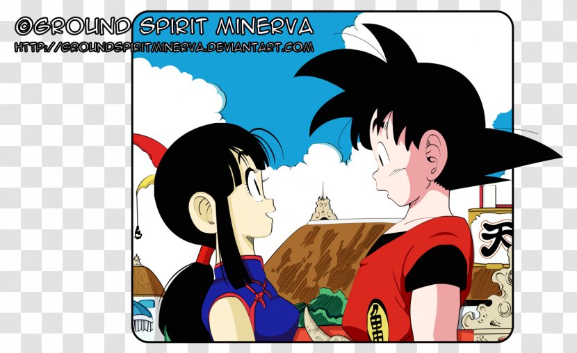 Goku Chi-Chi Bulma Drawing - Watercolor Transparent PNG