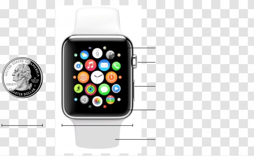 IPhone 6 Apple Watch 8 Plus - Rectangular Button Transparent PNG