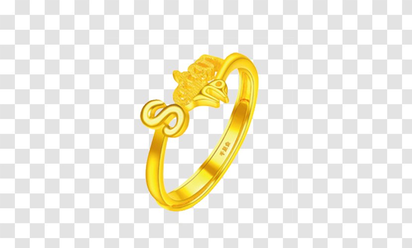 Gold Ring Constellation Zodiac Capricornus - Yellow - Yuetong Capricorn Female Transparent PNG