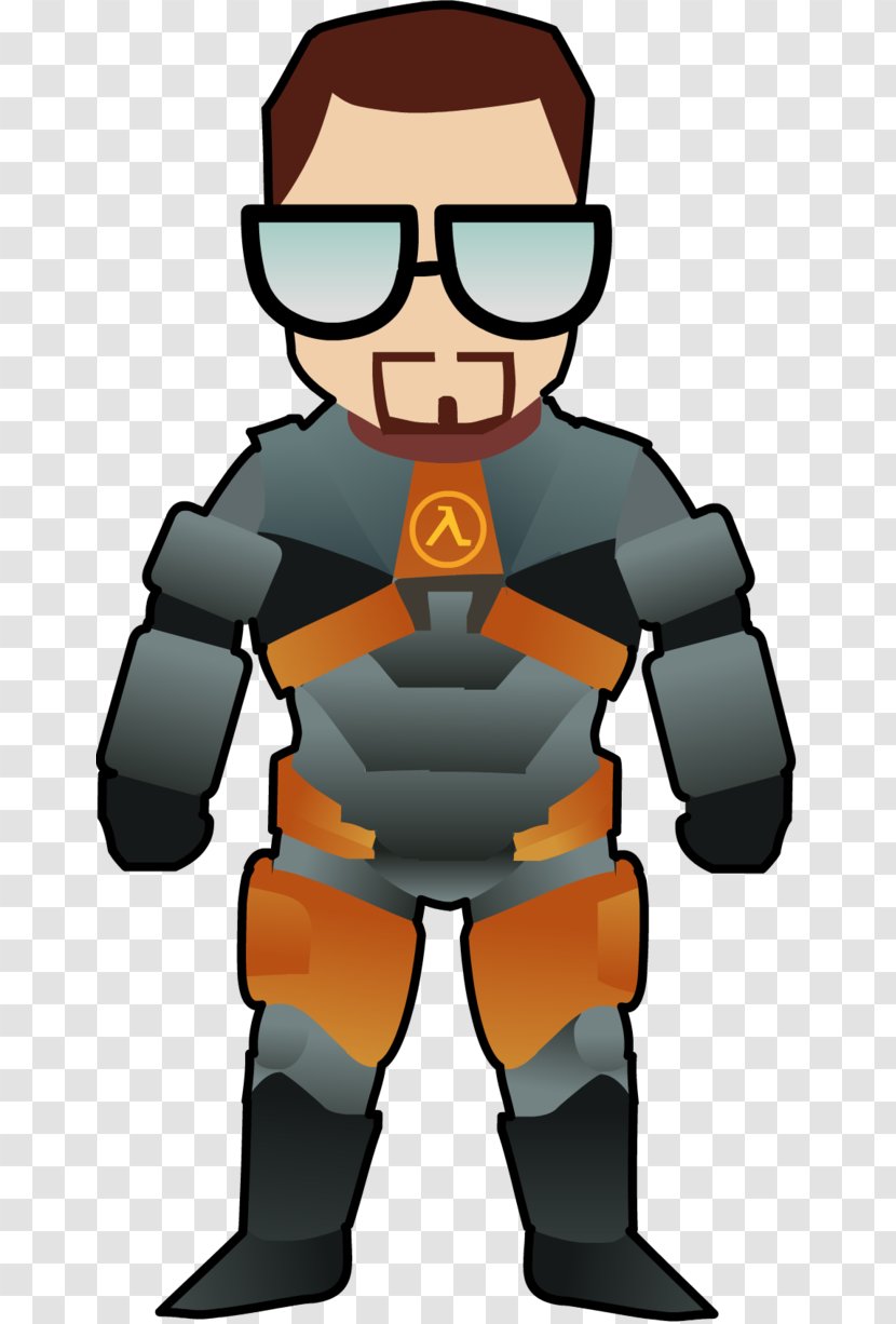 Gordon Freeman Black Mesa Character Drawing Clip Art - Toon Transparent PNG