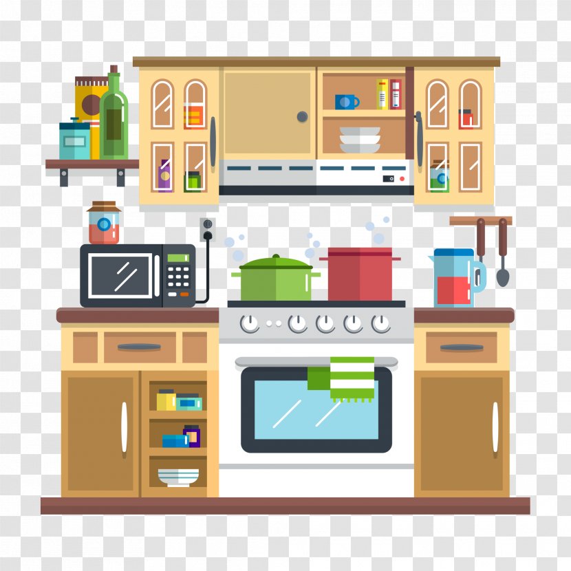 Kitchen Utensil Interior Design Services Illustration - Restaurant Transparent PNG