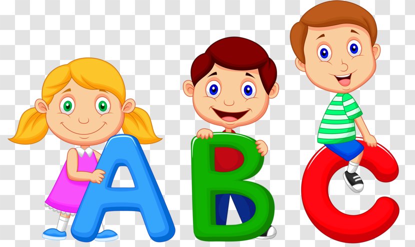 Alphabet Song Cartoon Clip Art - Cute Kids Transparent PNG