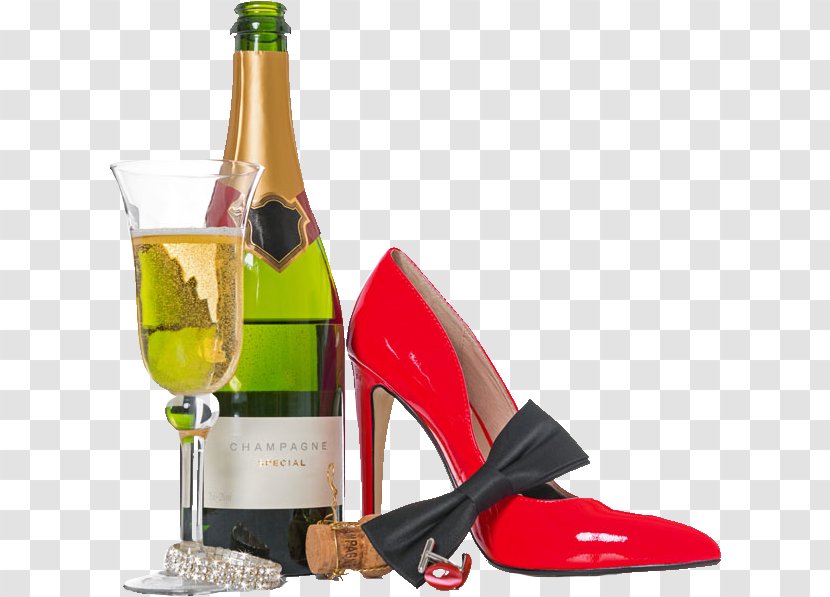 Champagne Glass Stock Photography - Shoe - With Heels Transparent PNG