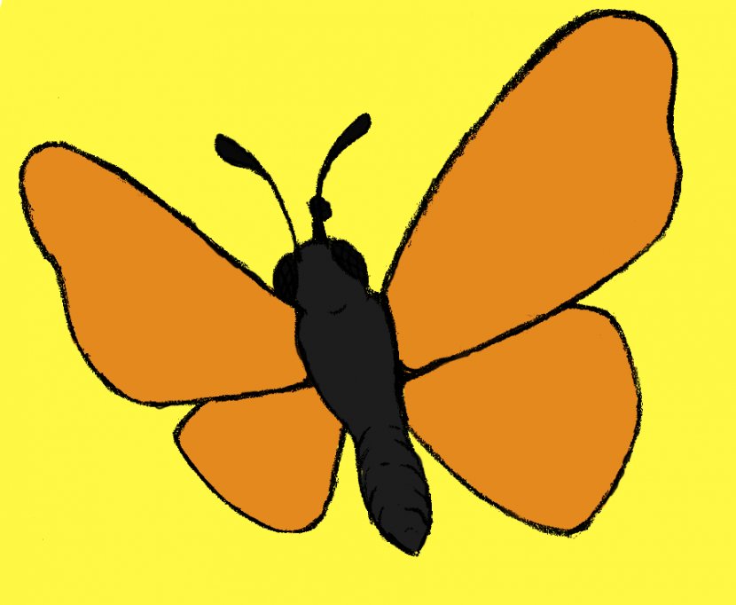 Monarch Butterfly Insect Pollinator Nymphalidae - Flower - Lineart Transparent PNG