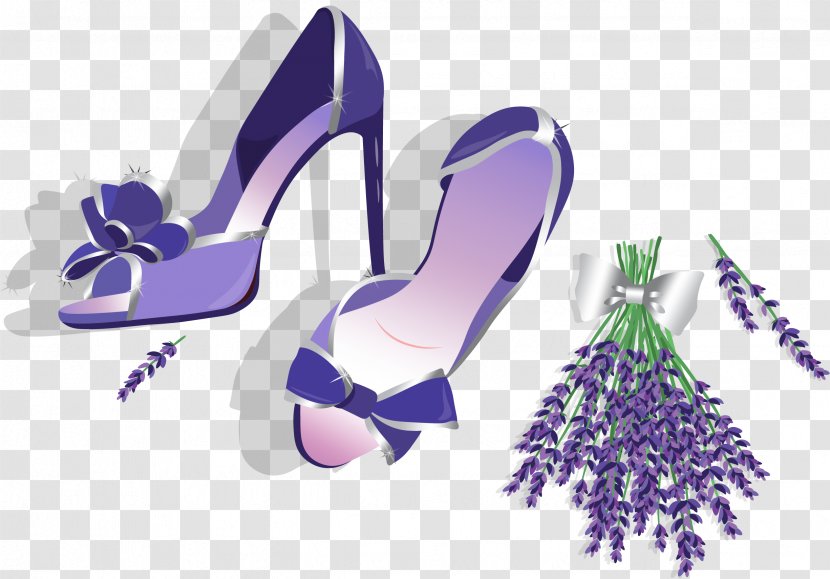 Shoe High-heeled Footwear Stock Illustration - Outdoor - Lavender Purple High Heels Transparent PNG