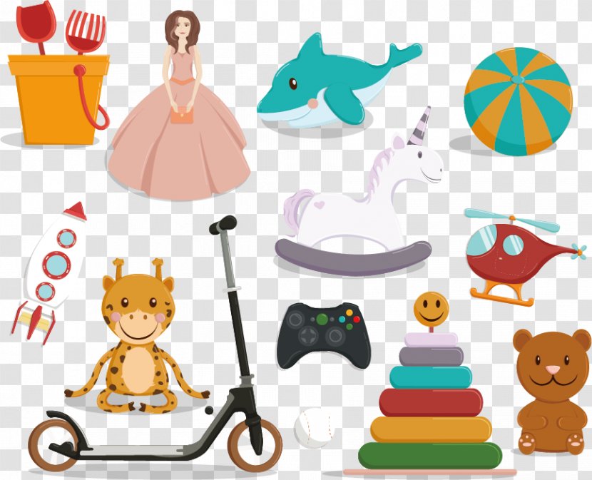 Toy Child Clip Art - Designer - Children's Toys Vector Material Transparent PNG