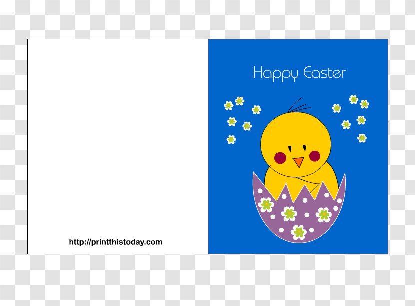 Easter Bunny Postcard Greeting & Note Cards Paper - Gift - Posters Transparent PNG