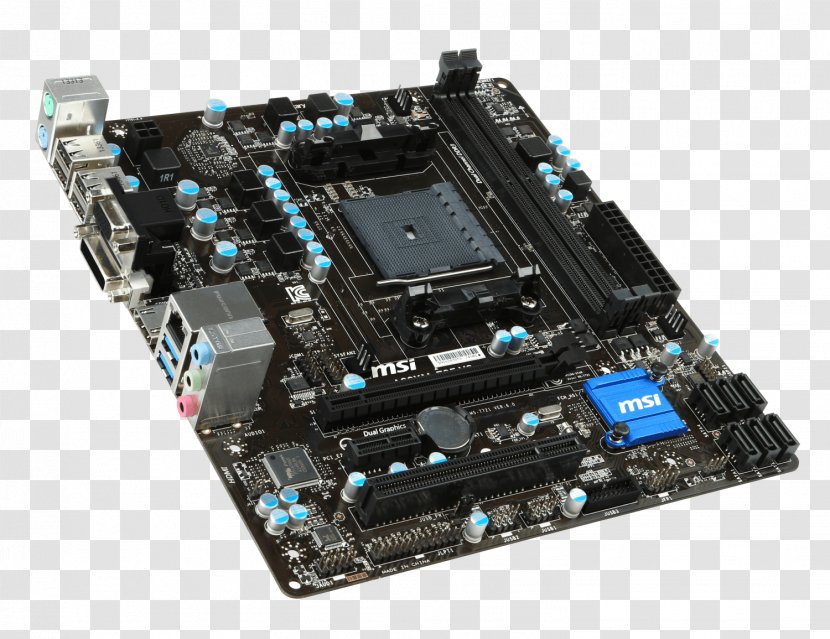 Socket FM2+ Motherboard DDR3 SDRAM MSI - Cpu - Io Card Transparent PNG