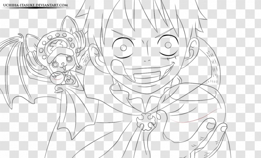 Black And White Crayon Coloring Book Line Art Sketch - Watercolor - One Piece Transparent PNG