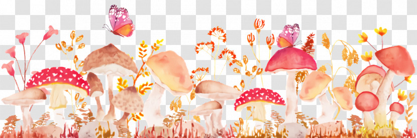 Watercolor Painting Fungus Mushroom Video Clip Transparent PNG