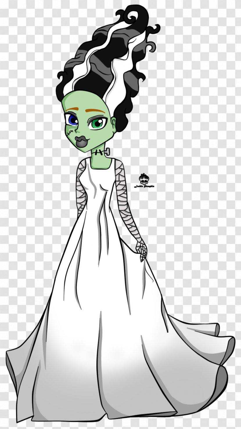 Frankie Stein The Bride Of Frankenstein Monster High Drawing - Flower - Woman Transparent PNG